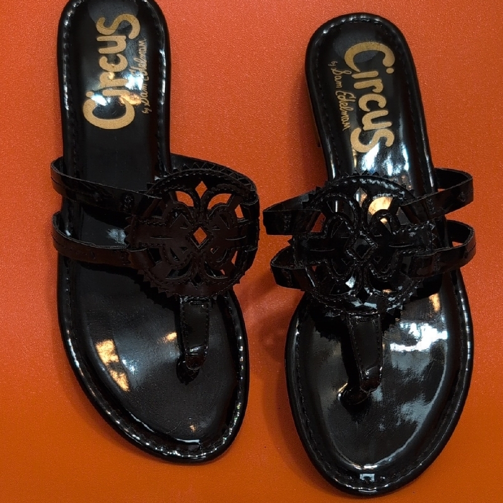 Circus by Sam Edelman Glossy Black Sandals - Picture 5 of 6